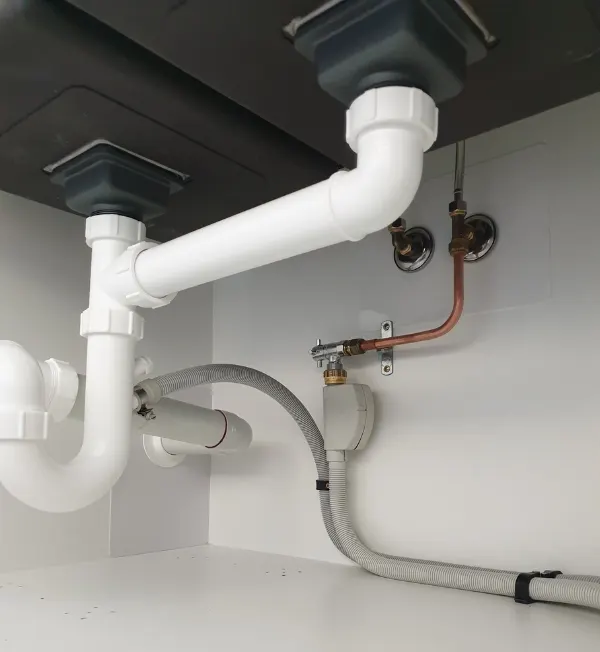 New bathroom pipework